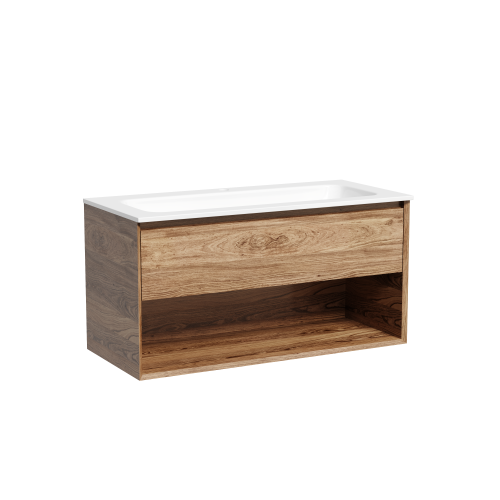 Тумба под раковину Sancos Marmi 1.0 MR1.0100ECH 100х40 подвесная цвет коричневый